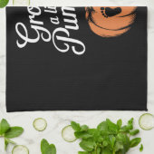 Een beetje pompoen Herfst zwangerschap Theedoek (Gevouwen)