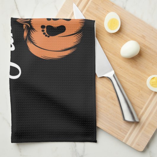 Een beetje pompoen Herfst zwangerschap Theedoek (Quarter Fold)