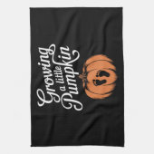 Een beetje pompoen Herfst zwangerschap Theedoek (Verticaal)