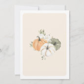 Een beetje pompoen herfstverjaardag bedankkaart kaart (Achterkant)