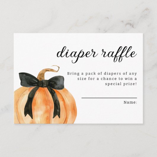 Een beetje pompoen is bijna hier Baby shower Informatiekaartje (Voorkant)