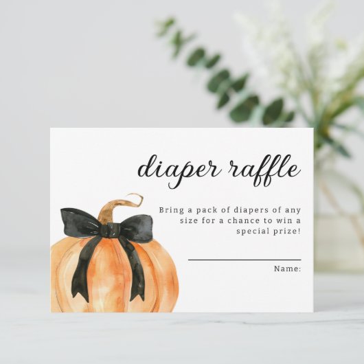 Een beetje pompoen is bijna hier Baby shower Informatiekaartje (Staand voorkant)