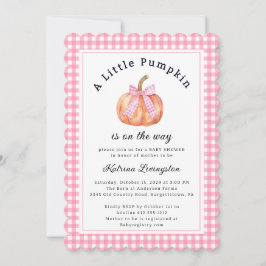 Een beetje pompoen is bijna hier Baby shower invit Kaart