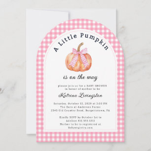 Een beetje pompoen is bijna hier Baby shower Kaart