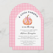 Een beetje pompoen is bijna hier Baby shower Kaart (Voorkant / Achterkant)