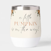 Een beetje pompoen is onderweg - Baby shower (Achterkant)