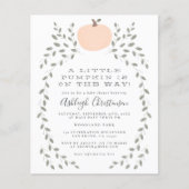 Een beetje pompoen is onderweg Baby shower (Voorkant)