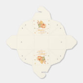 Een beetje pompoen is onderweg. Baby Shower Bedankdoosjes (Uitgevouwen)