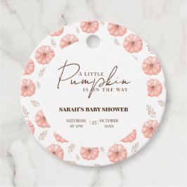 Een beetje pompoen is onderweg Baby shower Bedankjes Labels