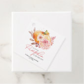 Een beetje pompoen is onderweg Baby shower Bedankjes Labels (In situ)