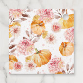 Een beetje pompoen is onderweg Baby shower Bedankjes Labels (Achterkant)