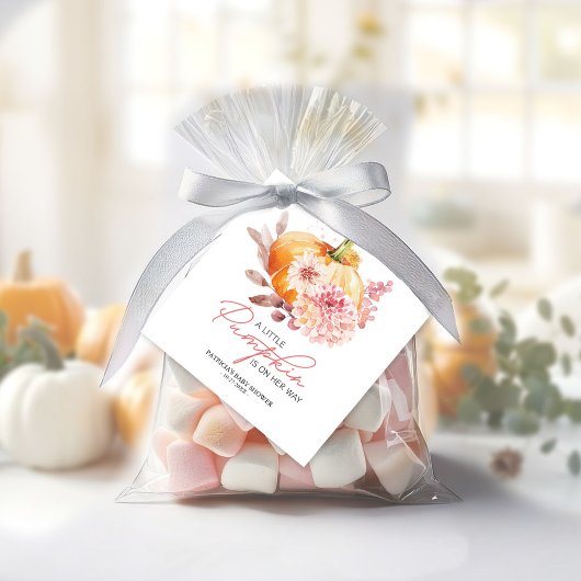Een beetje pompoen is onderweg Baby shower Bedankjes Labels