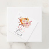 Een beetje pompoen is onderweg Baby shower Bedankjes Labels (In situ)