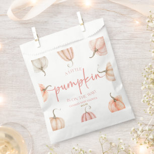 Een beetje pompoen is onderweg. Baby Shower Bedankzakje