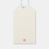 Een beetje pompoen is onderweg Baby shower Cadeaulabel (Achterkant)