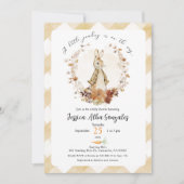 Een beetje pompoen is onderweg baby shower Invite Kaart (Voorkant)