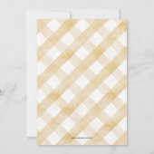 Een beetje pompoen is onderweg baby shower Invite Kaart (Achterkant)