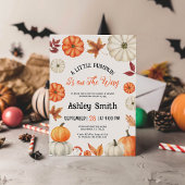 Een beetje pompoen is onderweg Baby shower Kaart