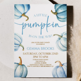 Een beetje pompoen is onderweg. Baby Shower Kaart