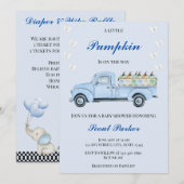 Een beetje pompoen is onderweg Baby shower Kaart (Voorkant / Achterkant)