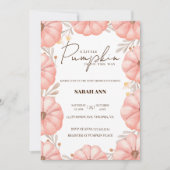 Een beetje pompoen is onderweg Baby shower Kaart (Voorkant)