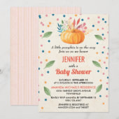 Een beetje pompoen is onderweg Baby shower Kaart (Voorkant / Achterkant)