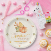 Een beetje pompoen is onderweg. Baby Shower Papieren Bordje (Feest)