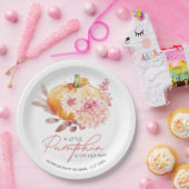 Een beetje pompoen is onderweg Baby shower Papieren Bordje (Feest)