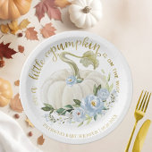 Een beetje pompoen is onderweg Baby shower Papieren Bordje