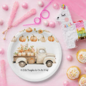 Een beetje pompoen is onderweg Baby shower Papieren Bordje (Feest)