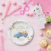 Een beetje pompoen is onderweg Baby shower Papieren Bordje (Feest)