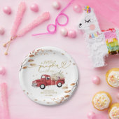 Een beetje pompoen is onderweg Baby shower Papieren Bordje (Feest)