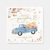 Een beetje pompoen is onderweg Baby shower Servet (Voorkant)