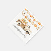 Een beetje pompoen is onderweg Baby shower Servet (Hoek)