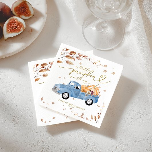 Een beetje pompoen is onderweg Baby shower Servet