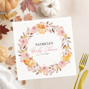 Een beetje pompoen is onderweg Baby shower Servet