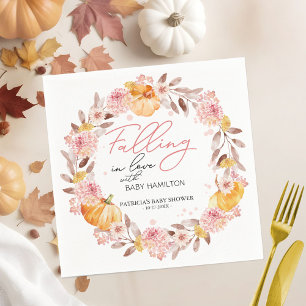 Een beetje pompoen is onderweg Baby shower Servet