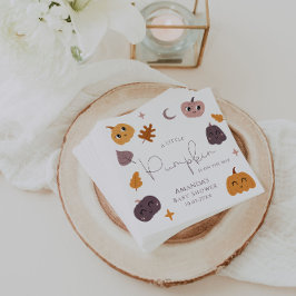 Een beetje pompoen is onderweg Baby shower Servet