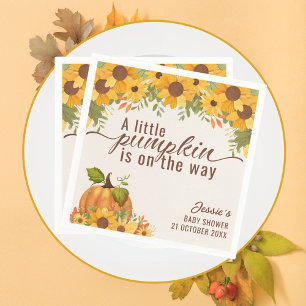 Een beetje pompoen is onderweg Baby shower Servet
