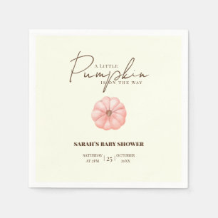 Een beetje pompoen is onderweg Baby shower Servet