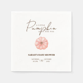 Een beetje pompoen is onderweg Baby shower Servet