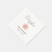 Een beetje pompoen is onderweg Baby shower Servet (Hoek)