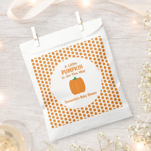 Een beetje pompoen is onderweg bedankzakje (Geknipt)
