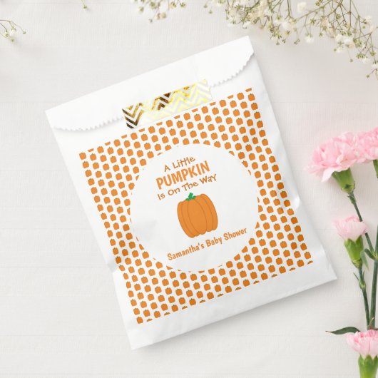 Een beetje pompoen is onderweg bedankzakje (Gezegeld)