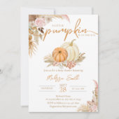 Een beetje pompoen is onderweg Boho Autumn Herfst Kaart (Voorkant)