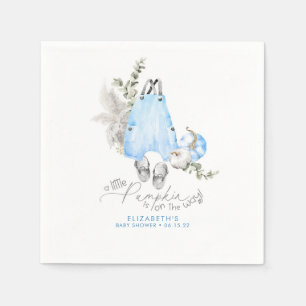 Een beetje pompoen is onderweg - Herfst Baby showe Servet