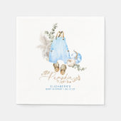 Een beetje pompoen is onderweg - Herfst Baby showe Servet (Voorkant)