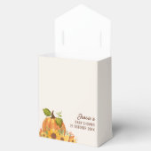 Een beetje pompoen is onderweg Herfst Baby shower Bedankdoosjes (Geopend)