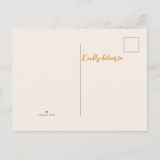 Een beetje pompoen is onderweg Herfst Baby shower Uitnodiging Briefkaart (Achterkant)