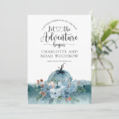 Een beetje pompoen is onderweg naar de Baby. Aankondiging (Staand voorkant)